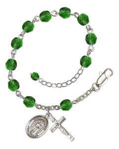 Saint Matthias the Apostle RB6000-9331 6mm Rosary Bracelet Available in 11 colors
