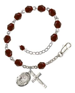 Saint Bonaventure RB6000-9085 6mm Rosary Bracelet Available in 11 colors