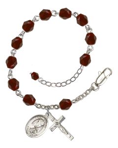 Saint Sarah RB6000-9097 6mm Rosary Bracelet Available in 11 colors