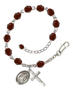 Saint Isaiah RB6000-9258 6mm Rosary Bracelet Available in 11 colors