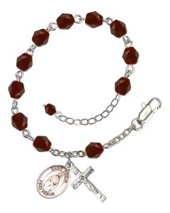 Saint Odilia RB6000-9319 6mm Rosary Bracelet Available in 11 colors