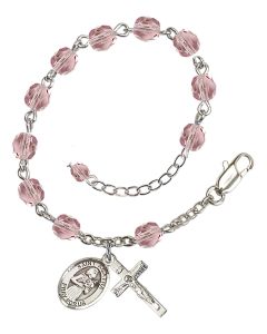Saint Agatha RB6000-9003 6mm Rosary Bracelet Available in 11 colors