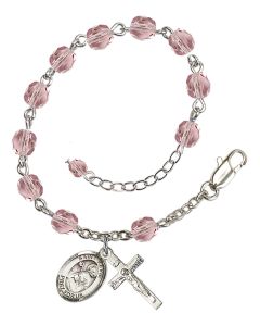 Saint Kevin RB6000-9062 6mm Rosary Bracelet Available in 11 colors