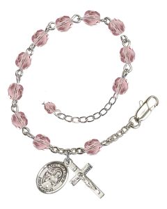Saint Matthew the Apostle RB6000-9074 6mm Rosary Bracelet Available in 11 colors