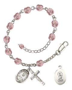 Scapular RB6000-9098 6mm Rosary Bracelet Available in 11 colors