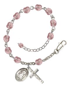 Saint Bridget of Sweden RB6000-9122 6mm Rosary Bracelet Available in 11 colors