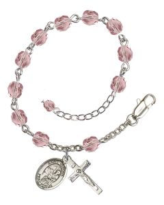 Saint Jerome RB6000-9135 6mm Rosary Bracelet Available in 11 colors