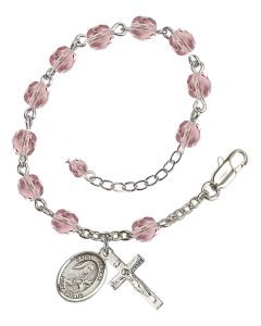 Saint Therese of Lisieux RB6000-9210 6mm Rosary Bracelet Available in 11 colors