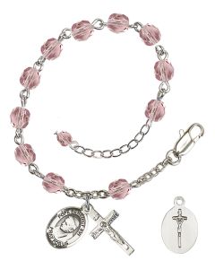 Pope Benedict XVI RB6000-9235 6mm Rosary Bracelet Available in 11 colors