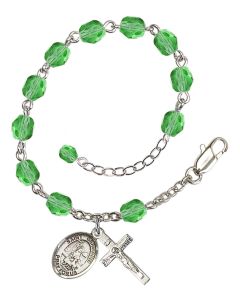 Saint Germaine Cousin RB6000-9211 6mm Rosary Bracelet Available in 11 colors