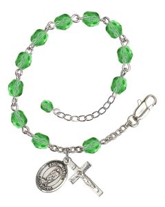 Saint Victor of Marseilles RB6000-9223 6mm Rosary Bracelet Available in 11 colors