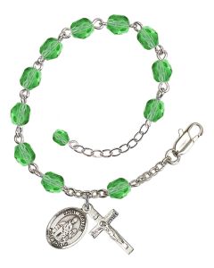 Saint Walter of Pontnoise RB6000-9285 6mm Rosary Bracelet Available in 11 colors