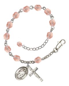 Saint Justin RB6000-9052 6mm Rosary Bracelet Available in 11 colors