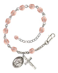 Saint Tarcisius RB6000-9261 6mm Rosary Bracelet Available in 11 colors