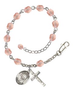 Saint Gianna Beretta Molla RB6000-9322 6mm Rosary Bracelet Available in 11 colors