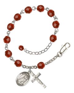 Saint Lucia of Syracuse RB6000-9065 6mm Rosary Bracelet Available in 11 colors