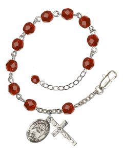 Saint Anastasia RB6000-9213 6mm Rosary Bracelet Available in 11 colors