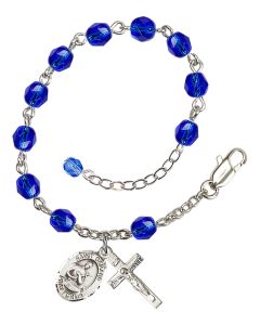 Saint Gerard RB6000-9042 6mm Rosary Bracelet Available in 11 colors