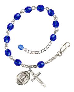 Saint Lazarus RB6000-9066 6mm Rosary Bracelet Available in 11 colors