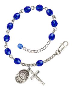 Our Lady of San Juan RB6000-9263 6mm Rosary Bracelet Available in 11 colors