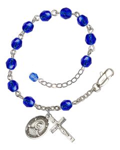 Saint Josemaria Escriva RB6000-9362 6mm Rosary Bracelet Available in 11 colors