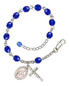 Saint Margaret of Scotland RB6000-9407 6mm Rosary Bracelet Available in 11 colors