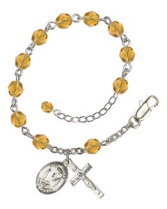Saint Helen RB6000-9043 6mm Rosary Bracelet Available in 11 colors