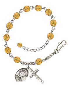Saint John Bosco RB6000-9055 6mm Rosary Bracelet Available in 11 colors
