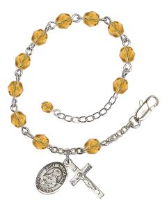 Saint Alexandra RB6000-9215 6mm Rosary Bracelet Available in 11 colors