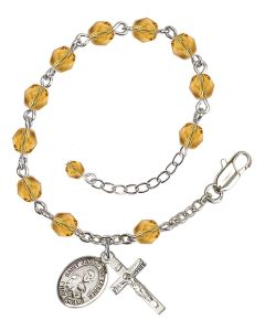 Saint James the Lesser RB6000-9277 6mm Rosary Bracelet Available in 11 colors