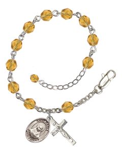 Saint Rafka RB6000-9338 6mm Rosary Bracelet Available in 11 colors