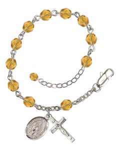 Our Lady of Assumption RB6000-9388 6mm Rosary Bracelet Available in 11 colors