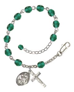 Saint Januarius RB6000-9351 6mm Rosary Bracelet Available in 11 colors