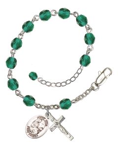 Saint Fina RB6000-9364 6mm Rosary Bracelet Available in 11 colors