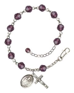 Saint Dennis RB9400-9025 6mm Rosary Bracelet Available in 12 colors