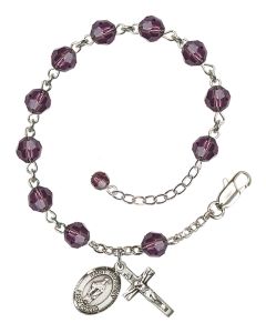 Saint Gregory the Great RB9400-9048 6mm Rosary Bracelet Available in 12 colors