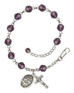 Saints Cosmas & Damian RB9400-9132 6mm Rosary Bracelet Available in 12 colors