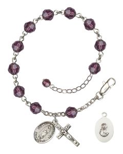 Our Lady of Guadalupe RB9400-9206 6mm Rosary Bracelet Available in 12 colors