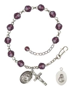 Our Lady of Mount Carmel RB9400-9243 6mm Rosary Bracelet Available in 12 colors