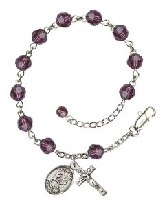 Saint Zita RB9400-9244 6mm Rosary Bracelet Available in 12 colors