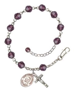Saint Arnold Janssen RB9400-9328 6mm Rosary Bracelet Available in 12 colors