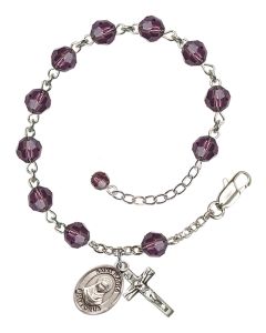 Saint Rafka RB9400-9338 6mm Rosary Bracelet Available in 12 colors