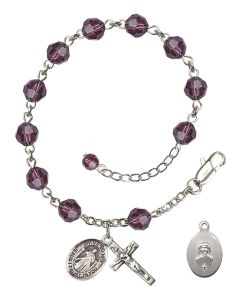Divine Mercy RB9400-9366 6mm Rosary Bracelet Available in 12 colors