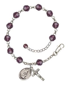 Saint Anne RB9400-9374 6mm Rosary Bracelet Available in 12 colors