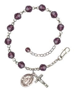 Saint Raymond of Penafort RB9400-9385 6mm Rosary Bracelet Available in 12 colors