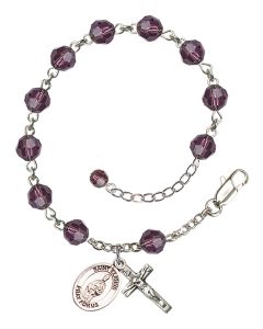 Saint Eligius RB9400-9402 6mm Rosary Bracelet Available in 12 colors