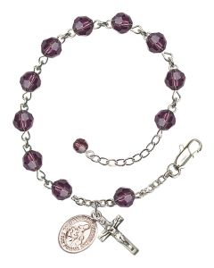 Saint Margaret of Scotland RB9400-9407 6mm Rosary Bracelet Available in 12 colors