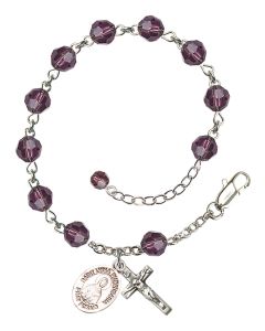 Saint Lydia Purpuraria RB9400-9411 6mm Rosary Bracelet Available in 12 colors