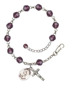 Saint Maron RB9400-9417 6mm Rosary Bracelet Available in 12 colors