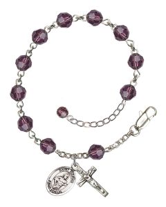 Saint Dismas RB9400-9418 6mm Rosary Bracelet Available in 12 colors